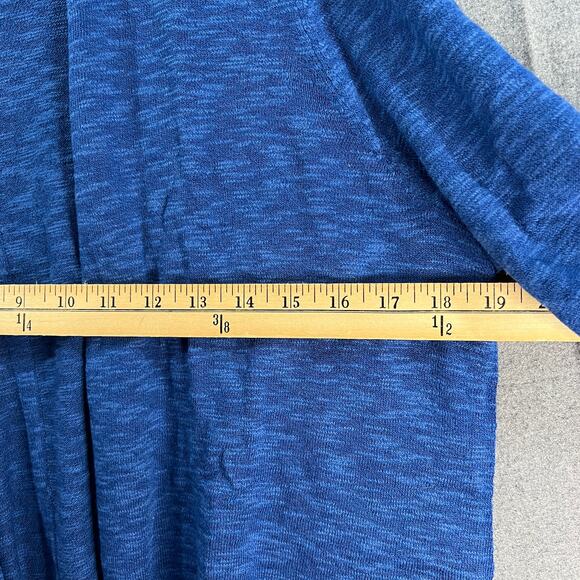 Joan Rivers Women's Cardigan Cotton Blend Slub Cardigan Blue X-Large - Picture 10 of 11
